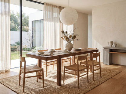 Eettafel 160 - 240 cm Acacia Massief Hout Tijdloos