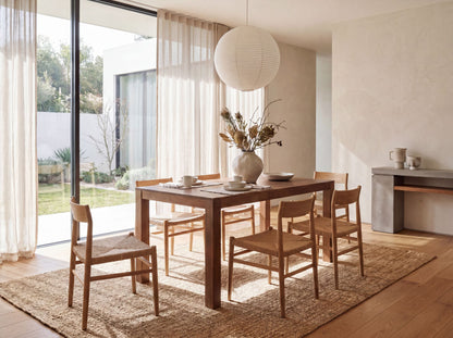 Eettafel 160 - 240 cm Acacia Massief Hout Tijdloos