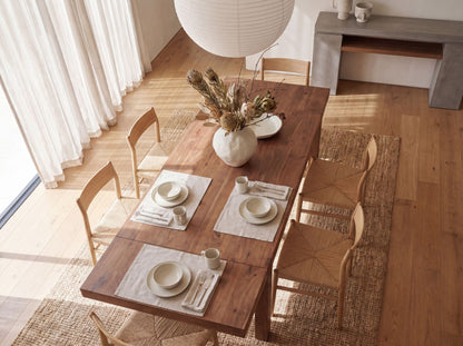 Eettafel 160 - 240 cm Acacia Massief Hout Tijdloos