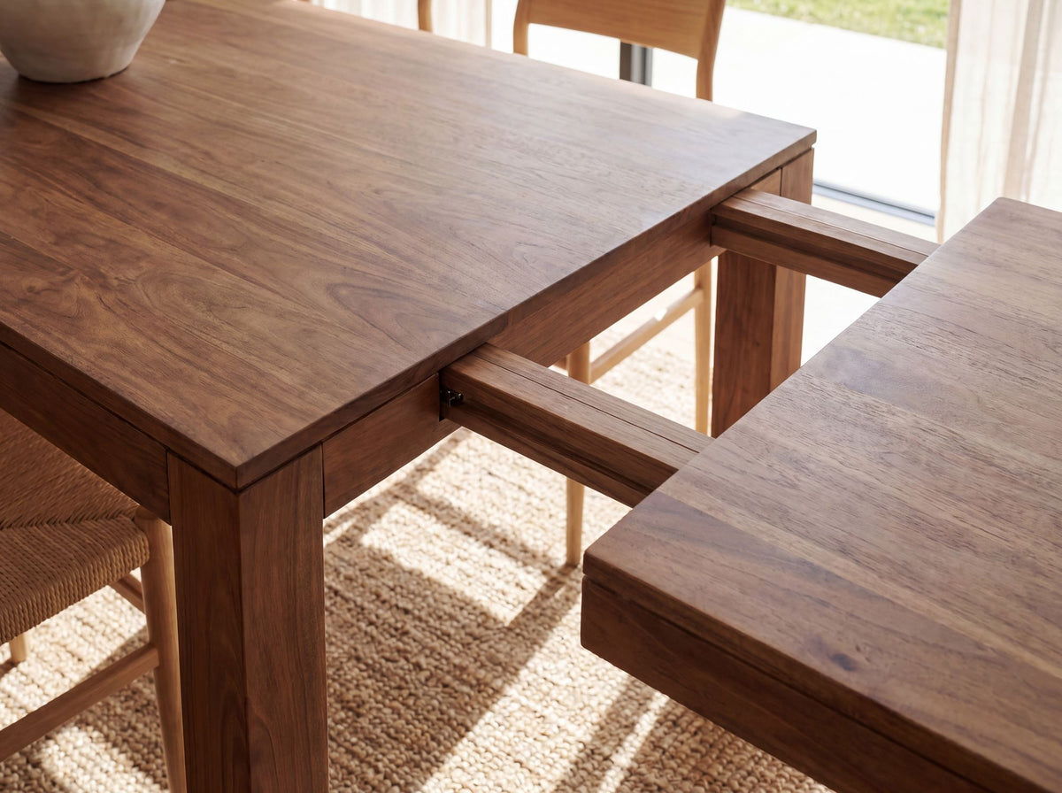 Eettafel 160 - 240 cm Acacia Massief Hout Tijdloos