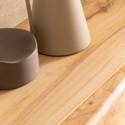 Zwevende Nachtconsole Acacia Massief Hout 40cm - Wandnachtkastje