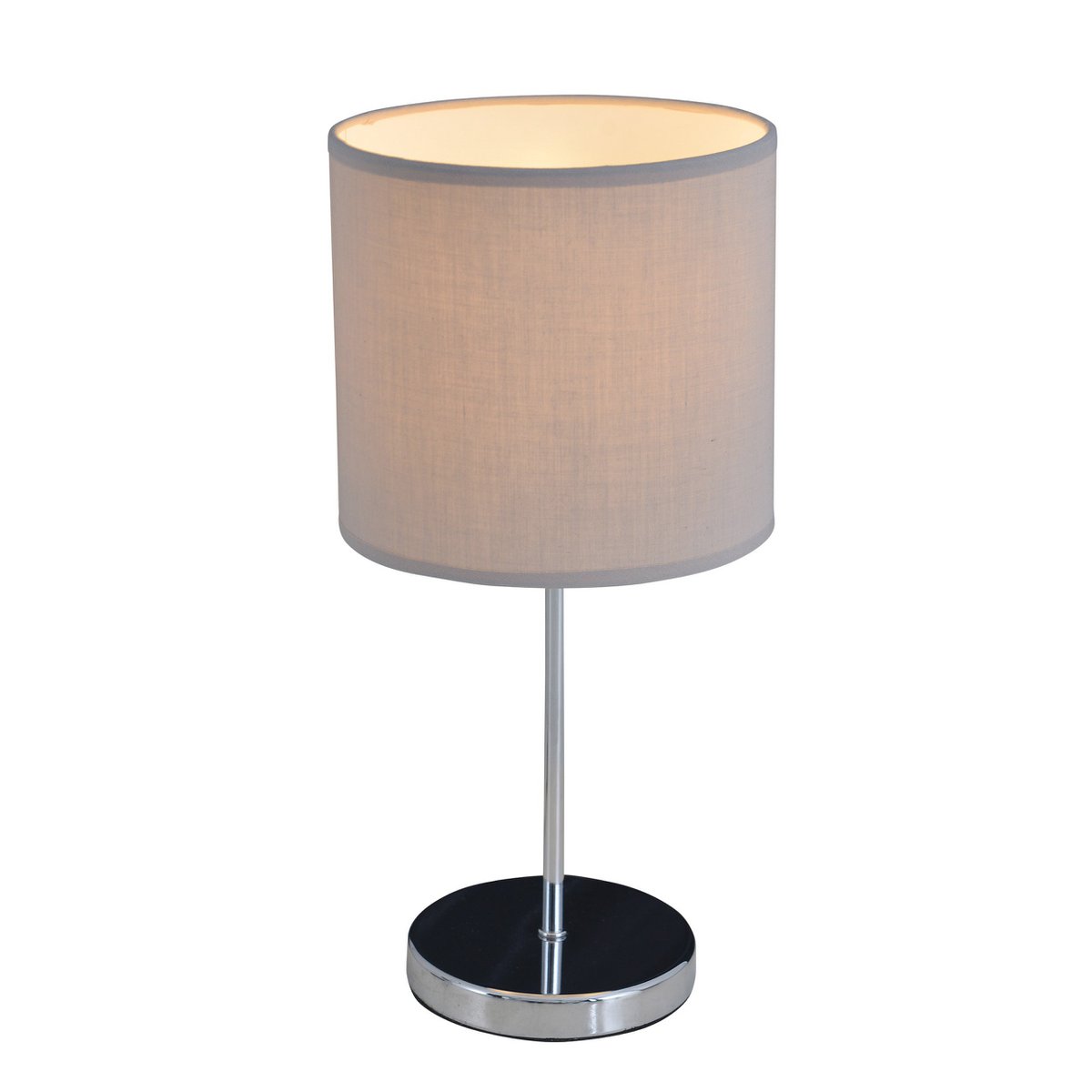 Tafellamp "New York", klassieke metalen tafellamp met tekstbladen in grijs, met E27 -aansluiting, 38,5 cm hoog, perfect voor woonkamer, eetkamer, gang en kantoor