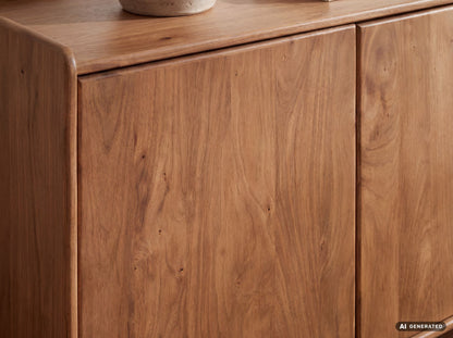 Sideboard Mango Massiefhout 160cm - Dressoir met 3 deuren