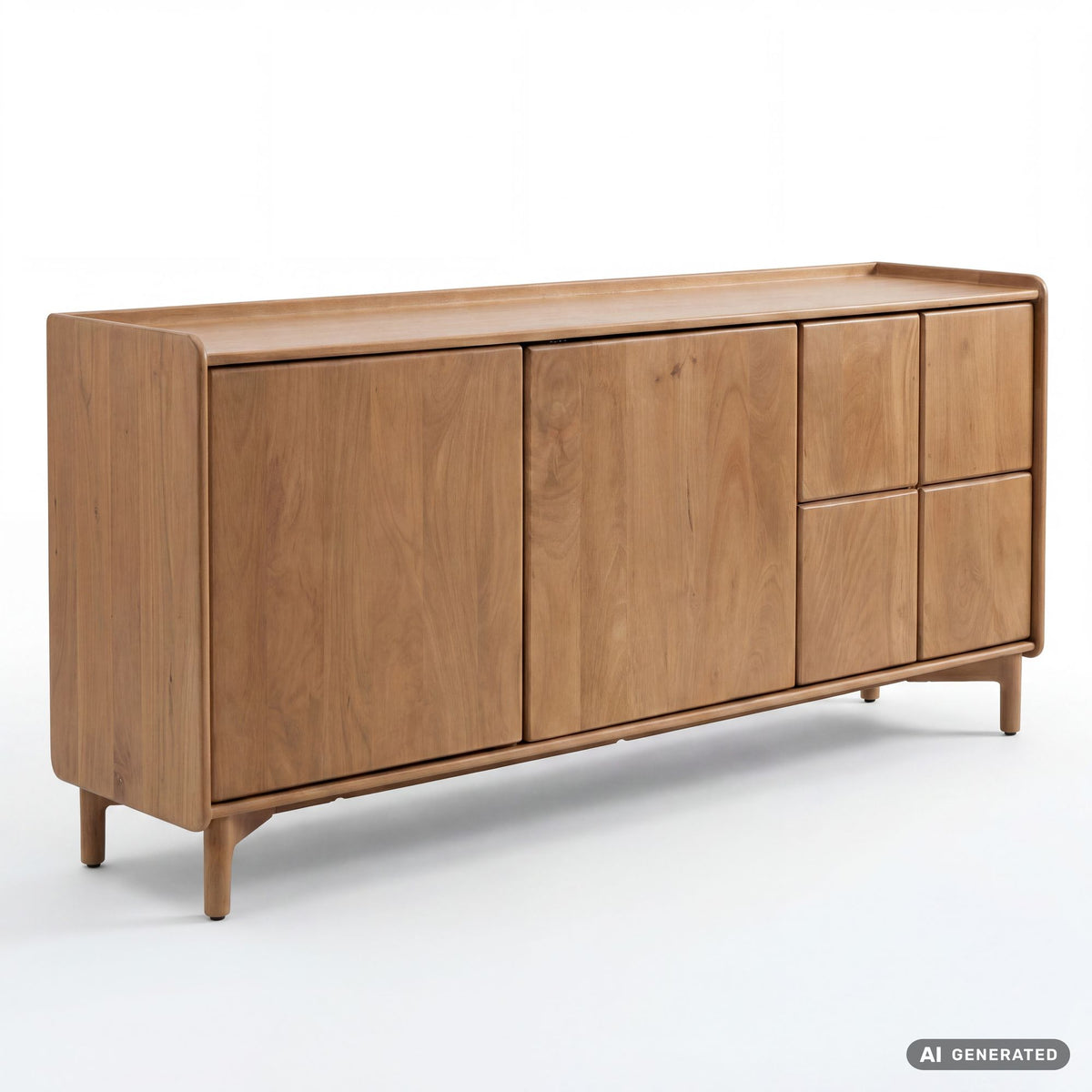 Sideboard Mango Massiefhout 160cm - Dressoir met 3 deuren