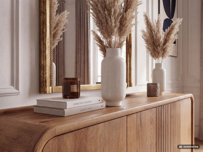 Sideboard Massief Mangohout 160cm - Dressoir met 3 Deuren