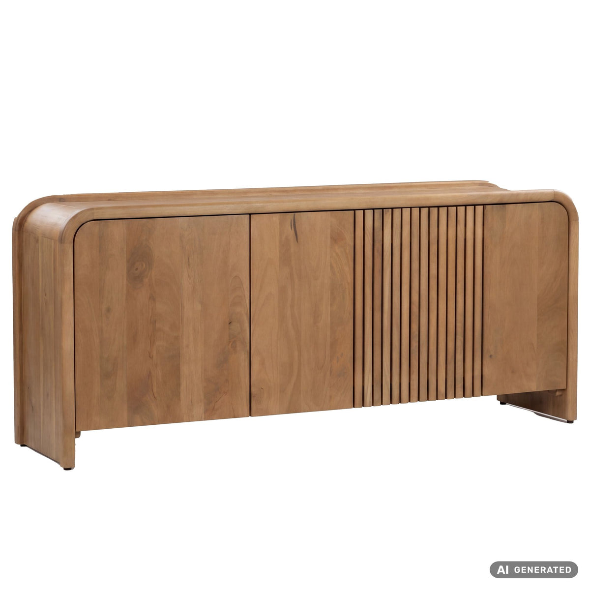 Sideboard Massief Mangohout 160cm - Dressoir met 3 Deuren