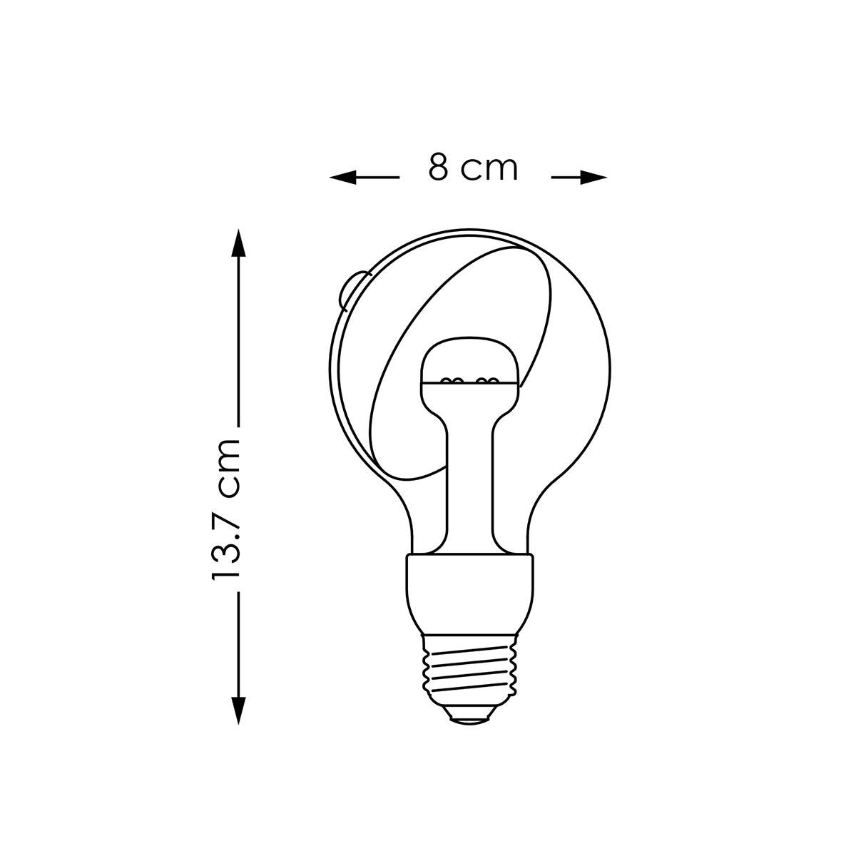 Home Sweet Home LED lamp Sphere wit G80 E27 3W 220Lm 2700K