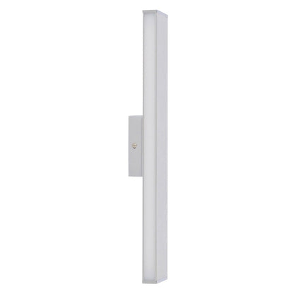 LED -wandlamp "Dubai", moderne wandlamp gemaakt van aluminium en plastic met stevig gebouwd -in LED's, 45 cm lang of hoog. Ideaal voor de verlichting van ingangen, gangen, voor het structureren van grote wandoppervlakken