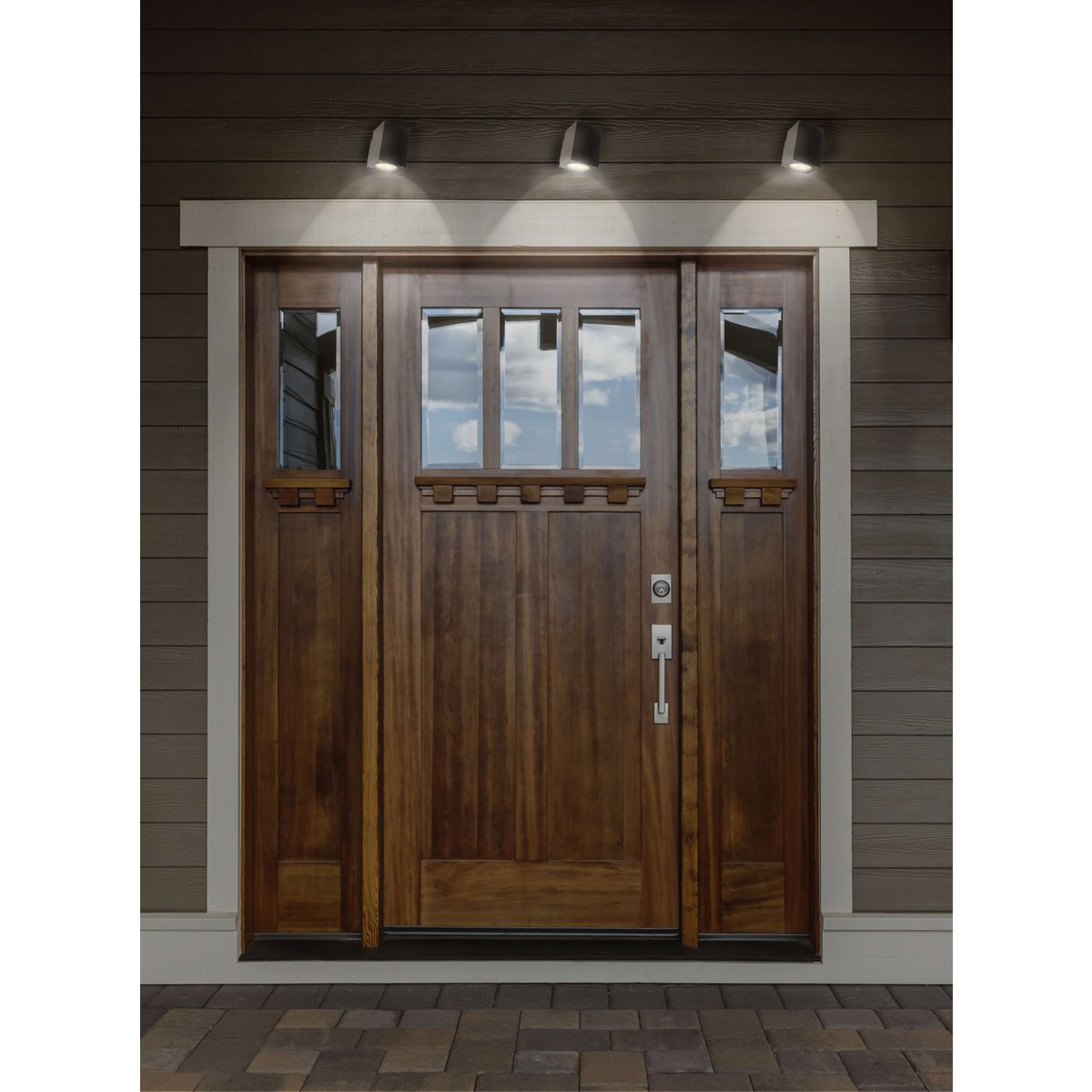 LED op de buitenwandlamp "tessus" gemaakt van aluminium met stevig gebouwd -in LED's