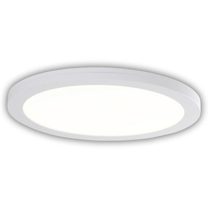 LED -plafondlamp "bonus" Ø29 cm, functionele lampinstallatie en structuur mogelijk, plafondlamp gemaakt van metaal en plastic in wit, met stevig geïnstalleerde LED's, waaronder CCT -kleurwisselaar
