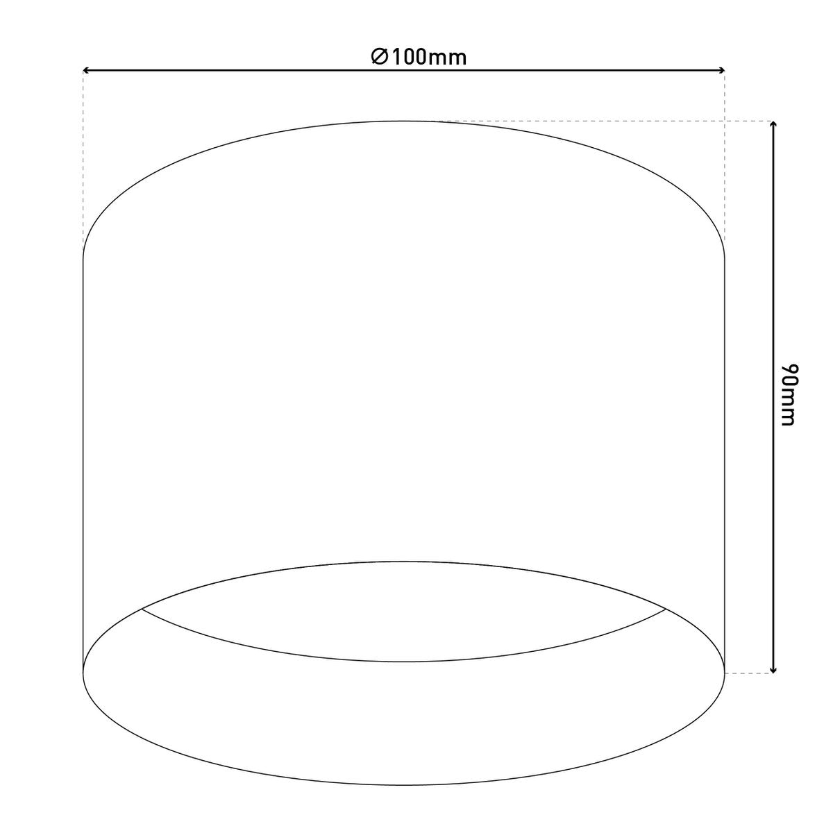 LED Spot "Trios" Ø 10 cm wit, gemaakt van metaal en plastic met geïntegreerde LED's