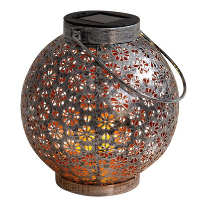 LED Decoratieve zonnelamp L/B: 18 cm zilver