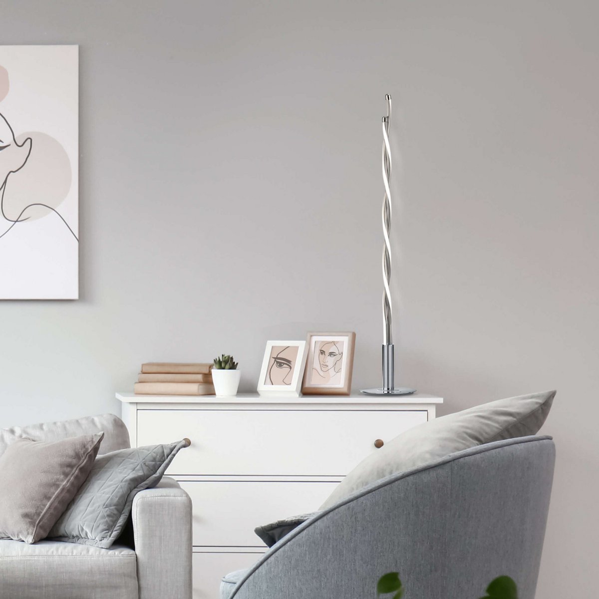 LED tafellamp h: 85cm "Twist"