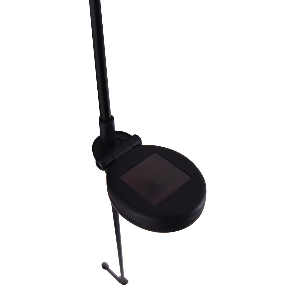 LED Solar Earth Spit "Flame" -outer en Spit gemaakt van metaal en plastic in bruin, met geïntegreerde LED