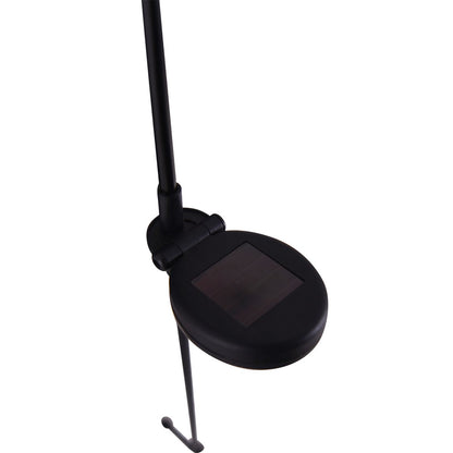 LED Solar Earth Spit "Flame" -outer en Spit gemaakt van metaal en plastic in bruin, met geïntegreerde LED