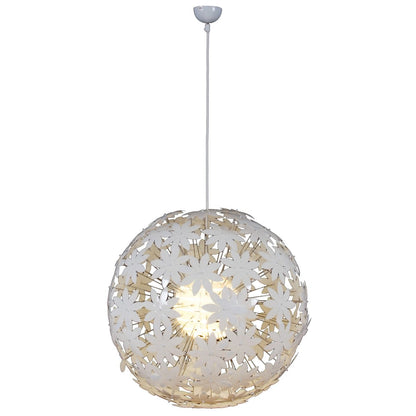 Hanger lamp "bloemrijke weide" Ø 55 cm, bloemen gemaakt van plastic, e27 socket