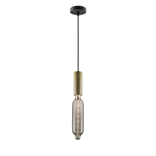 Home Sweet Home hanglamp brons Saga Tube - G78 - dimbaar E27 rook