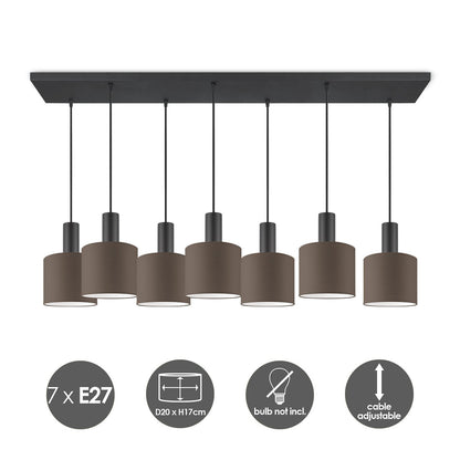 Home Sweet Home hanglamp Bling-Xxl Bar 7L-Taupe-20cm