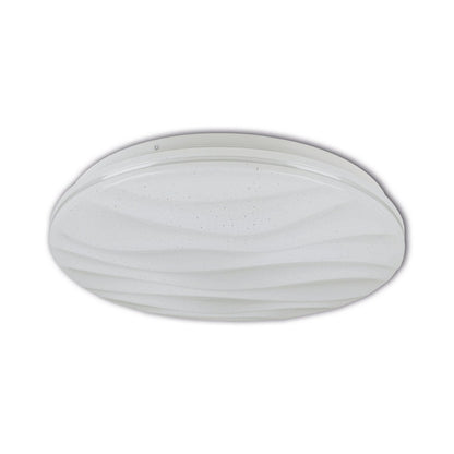 Smart Home LED -plafondlamp "Austin" met kristaleffect, veel functies, gemaakt van metaal en plastic, wit, met geïntegreerde LED's, verlichting voor woonkamers of kantoor