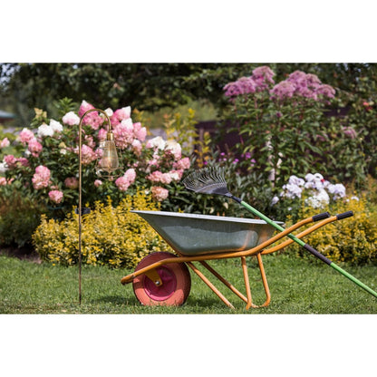 2 Set LED Decoratief Solar Earth Spit "Gitti" H: 76,5 cm, voor buiten, gemalen spiesjes gemaakt van metaal en plastic, in oude maaltijd, met geïntegreerde LED