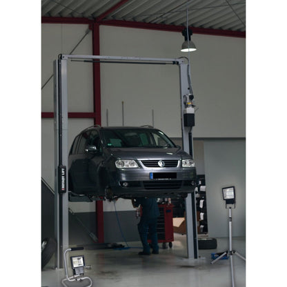 LED Outer Light "Baro" gemaakt van metaal en glas in het zwart, met geïntegreerde LED