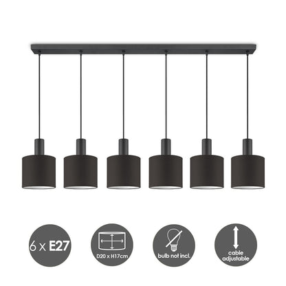 Home Sweet Home hanglamp Bling-Xxl Beam 6L-Chocolade-20cm