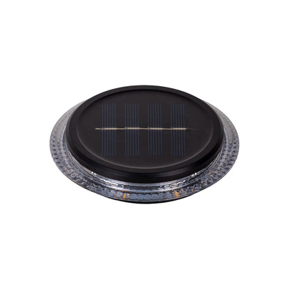 6 Set Solar-Boden-Sprießleucht Ø ca. 11,2 cm, zwart plastic, schemeringsensor, voor toegang, terras en paden