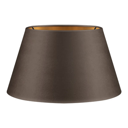 Home Sweet Home Velvet Lampenkap - Grey + goud - ø30 x 17 cm
