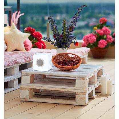 Decoratieve kubussen met Bluetooth "Cube" gemaakt van metaal en plastic, met kleurwisselaars en geïntegreerde LED's