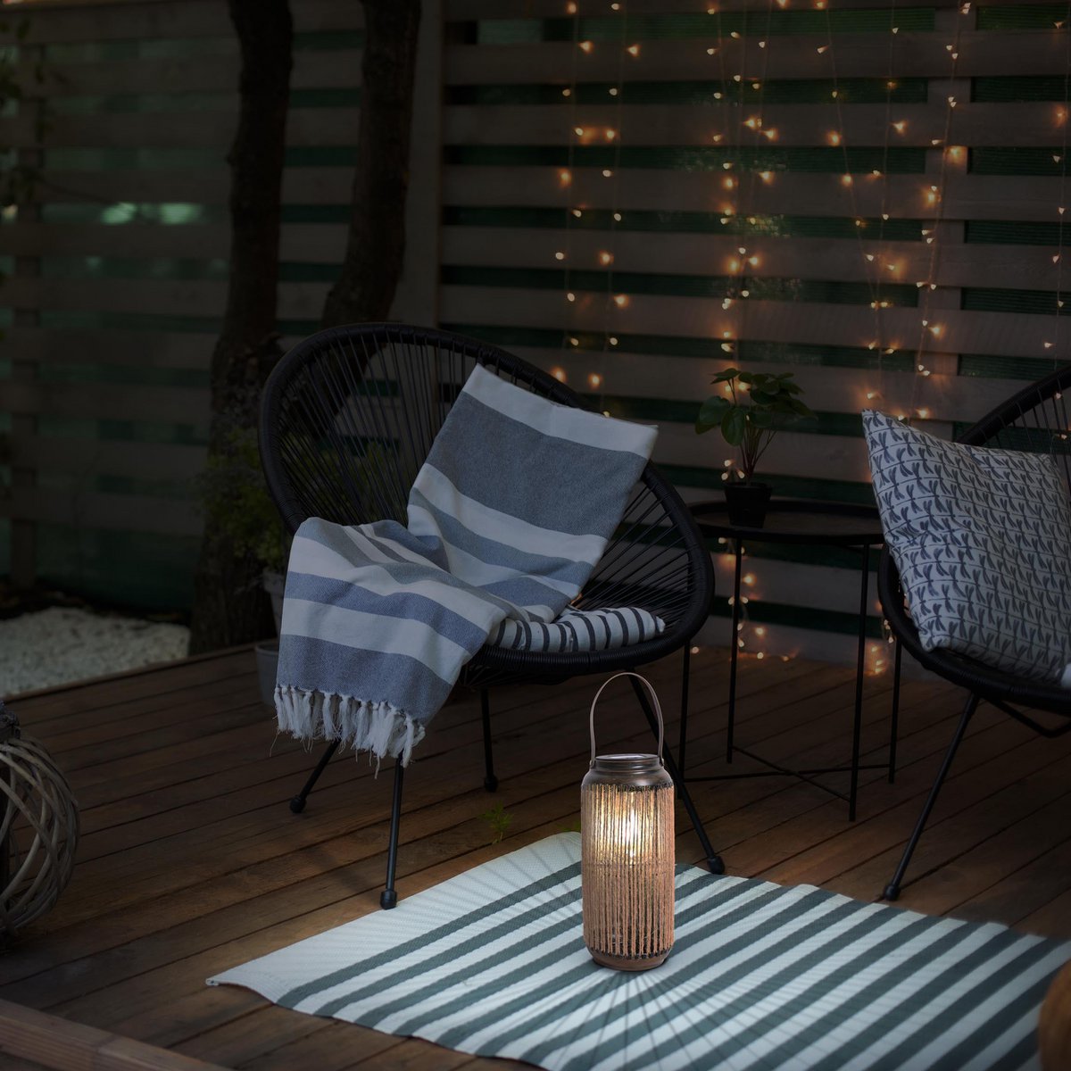 LED ZONNELIJKE LICHT "KORBINIAN" voor tuin en terras, decoratieve lamp gemaakt van metaal met jutespanning in de natuur, LED's stevig geïnstalleerd zonnelamp voor buiten 29 x 13 cm