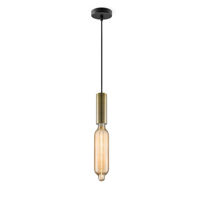 Home Sweet Home hanglamp brons Saga Tube - G125 - dimbaar E27 amber
