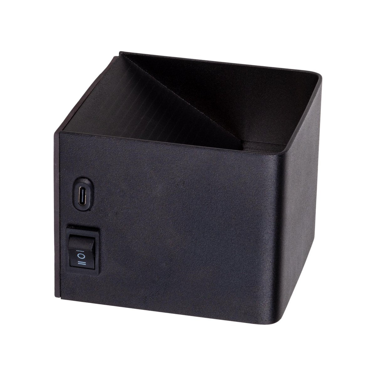 Cordy-wall licht "kubus" magnetisch, ca. 10 x 10 cm, gemaakt van black metal, met bewegingssensor