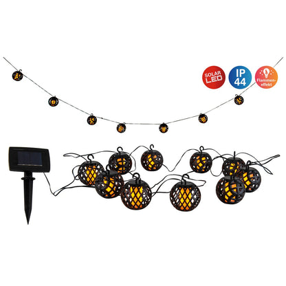 Zonnekallenketen inclusief vlameffect "Fogo"