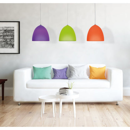 Siliconen hanglamp "Catinus" Ø 25 cm, gemaakt van Violet Silicone, E27