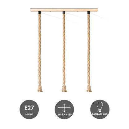 Home Sweet Home hanglamp Leonardo - 3L G125 - dimbaar E27 helder