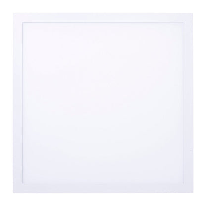 LED -paneel plafondlicht "Nico", functionele metalen plafondlamp en plastic in het wit, met vaste LED's en vele functies, ideaal voor kantoor, oefening of workshop, ca. 45 x 45 cm