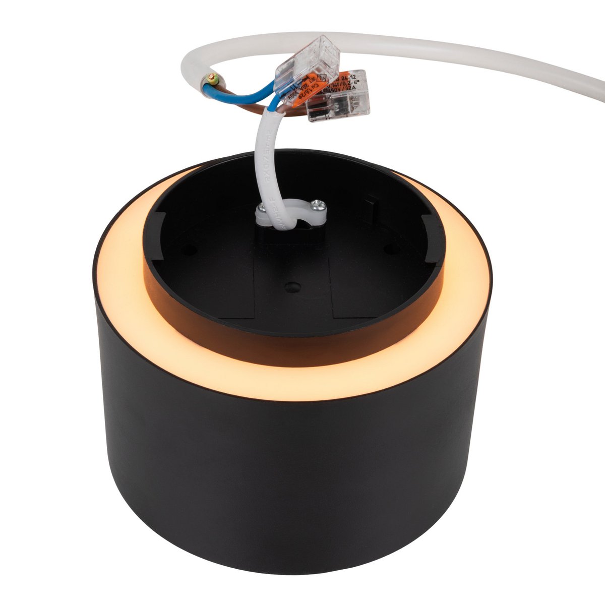 LED Spot D: 14 cm zwarte "Trimes"