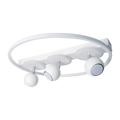 3 Spot LED -plafondlamp "Ronda" Ø 50 cm, gemaakt van metaal en plastic, wit, GU10, vlekken binnen
