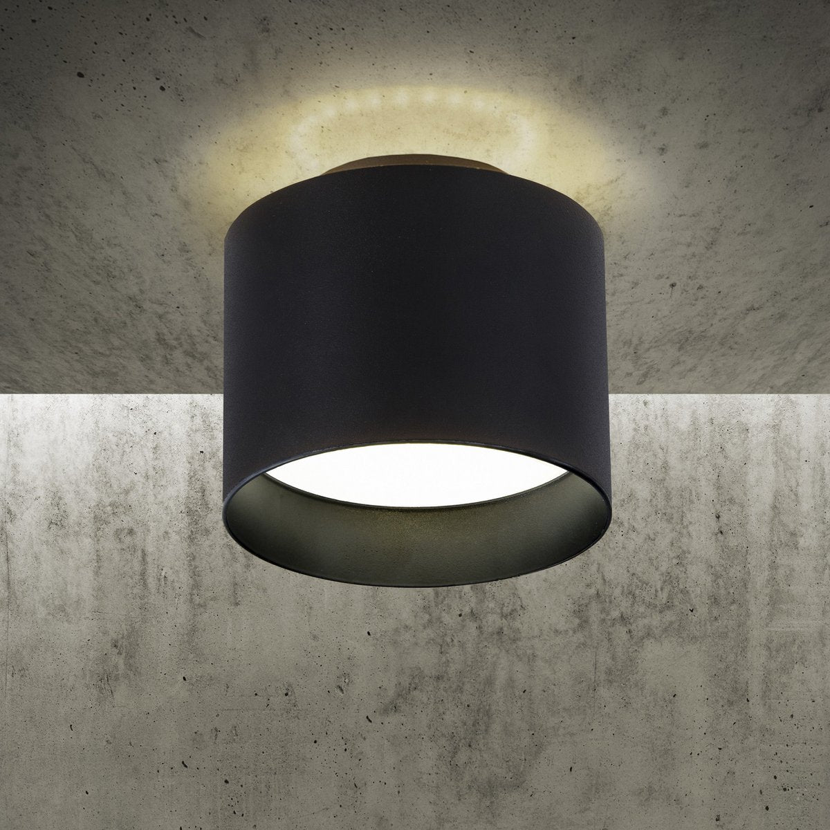 LED Spot "Trios" Ø 10 cm zwart, gemaakt van metaal en plastic met geïntegreerde LED's