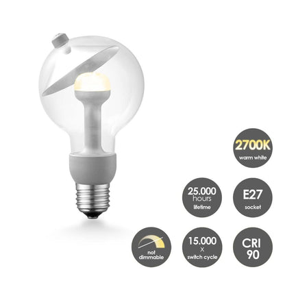 Home Sweet Home Wandlamp Move Me - Wally Cone 5.5W 2700K grijs-zilver