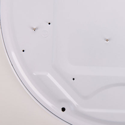 LED -plafondlamp "Irvine", metalen plafondlamp, wit, wit, met stevig ingebouwde LED's, voor eetkamer, woonkamer, hal of kantoor, Ø30,5 cm