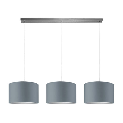 Home Sweet Home hanglamp Beam 3L, E27, grijs Lampenkap, 35cm