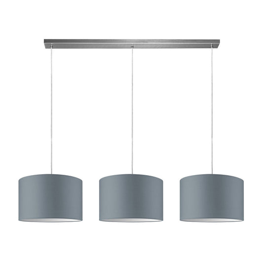 Home Sweet Home hanglamp Beam 3L, E27, grijs Lampenkap, 35cm