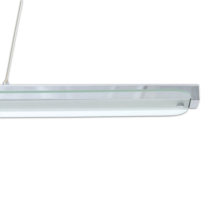 LED hanglamp "balk" in totaal 18W, 100 cm lang, met stevig ingebouwde LED's, dimbaar, kleurtemperatuur verstelbaar, voor eetkamer en kantoor