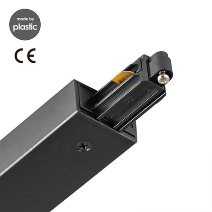 Railverlichting onderdeel lang verbinder | 17/3.5/1.8cm | Zwart