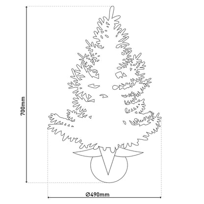 LED Christmas Tree - H: 70cm
