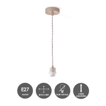 Home Sweet Home verlichtingspendel Armis 10/10/89cm - Bruin