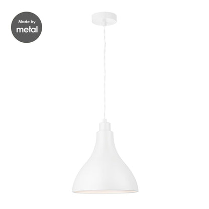 Home Sweet Home Lampenkap Stratis rond Wit - B:25xD:25xH:26cm