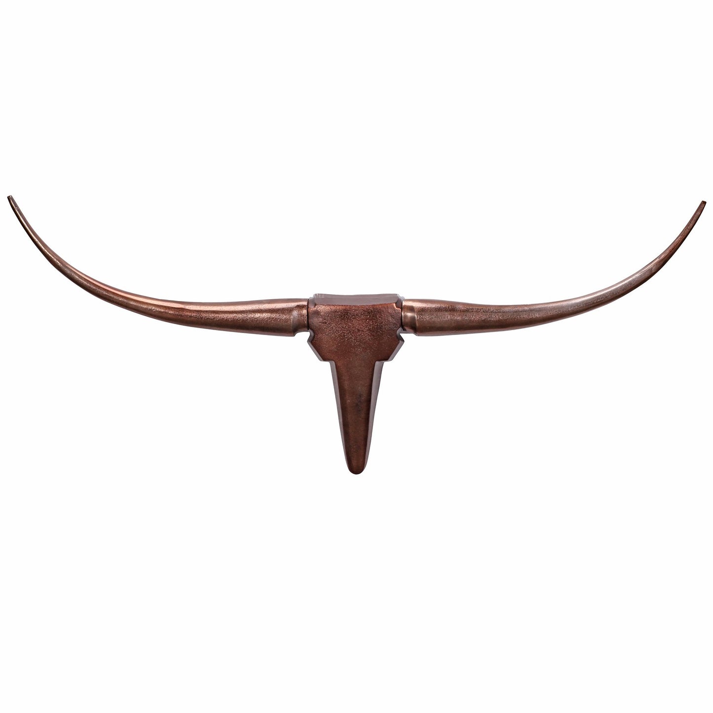 deco gewei stier M WL1.394 brons 100 cm aluminium design hoorns | Wanddecoratie stierenkophoorn modern | Wandsculptuur gewei jachttrofee metaal | Longhorn Wanddecoratie Groot