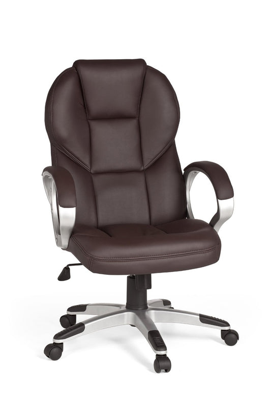 bureaustoel Matera  kunstleer bruine bureaustoel design  stoel  stoel met XXL bekleding 120kg